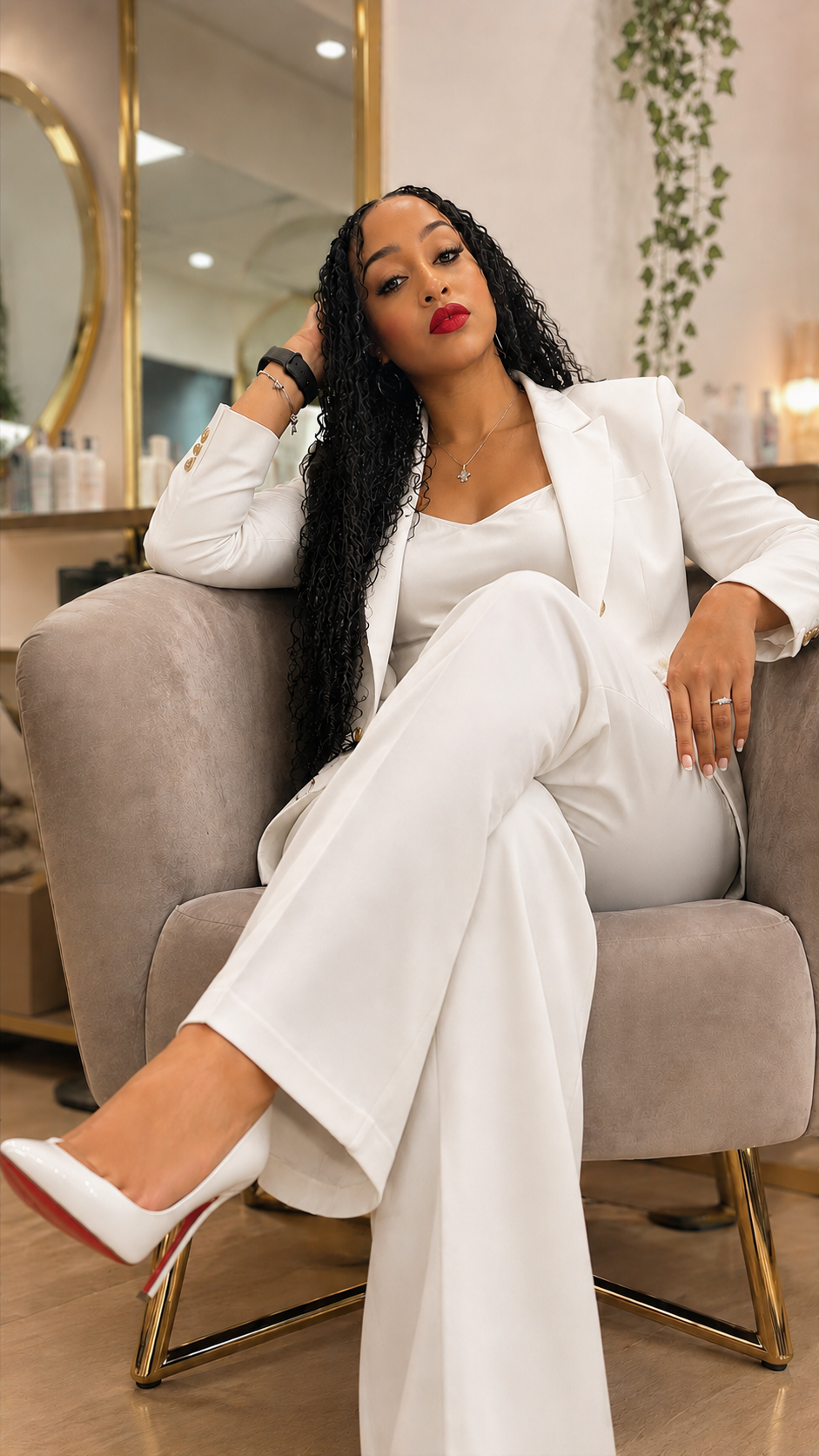 Angelina Jimenez, owner and master stylist at Caribbean Queen Beauty Salon in Charlotte NC